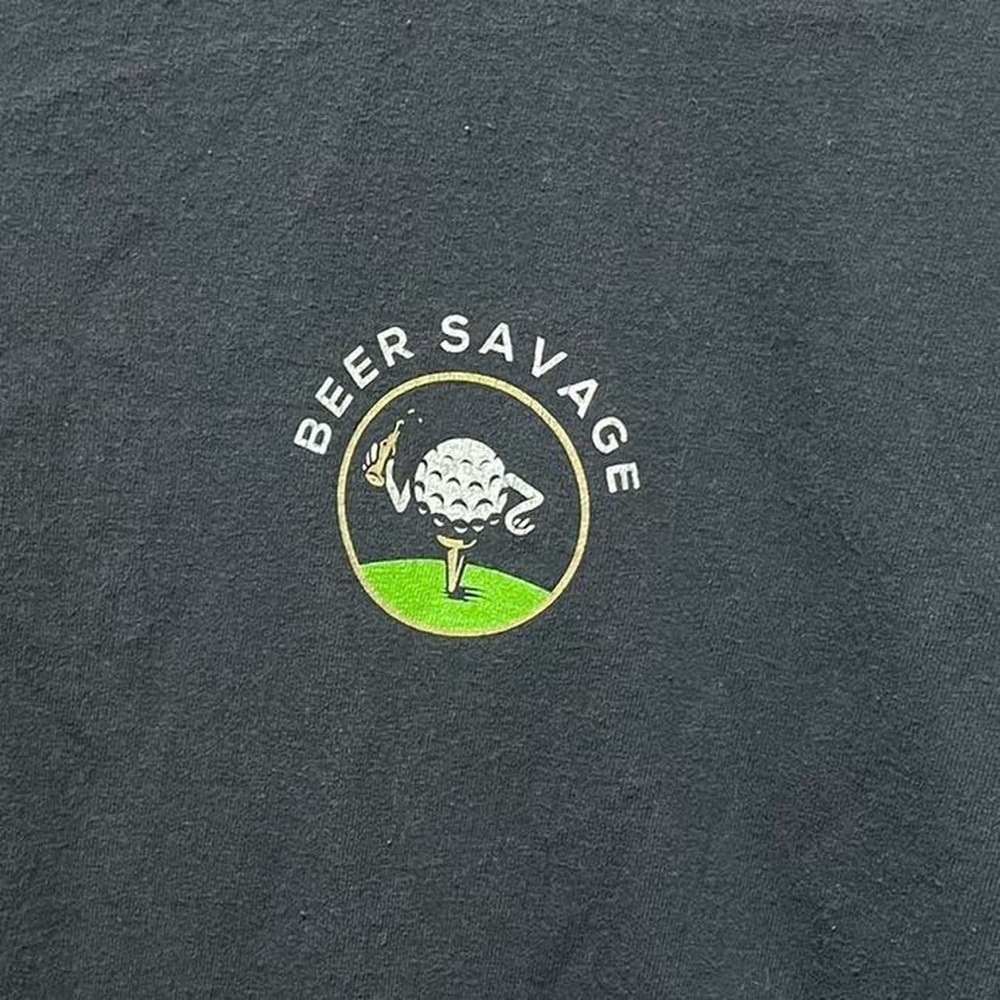 Tee Me Up Another Beer graphic casual drinking sports bar alcohol T-shirt top - Picture 2 of 7